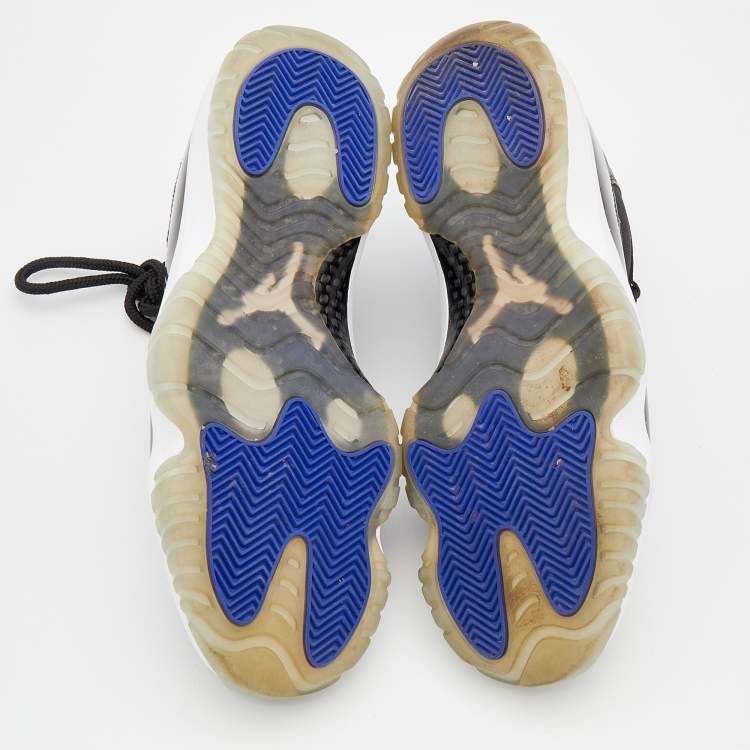 Pre Owned Air Jordan Black Fabric And Patent Leather Jordan 11 Retro Concord Sneakers Size 44
