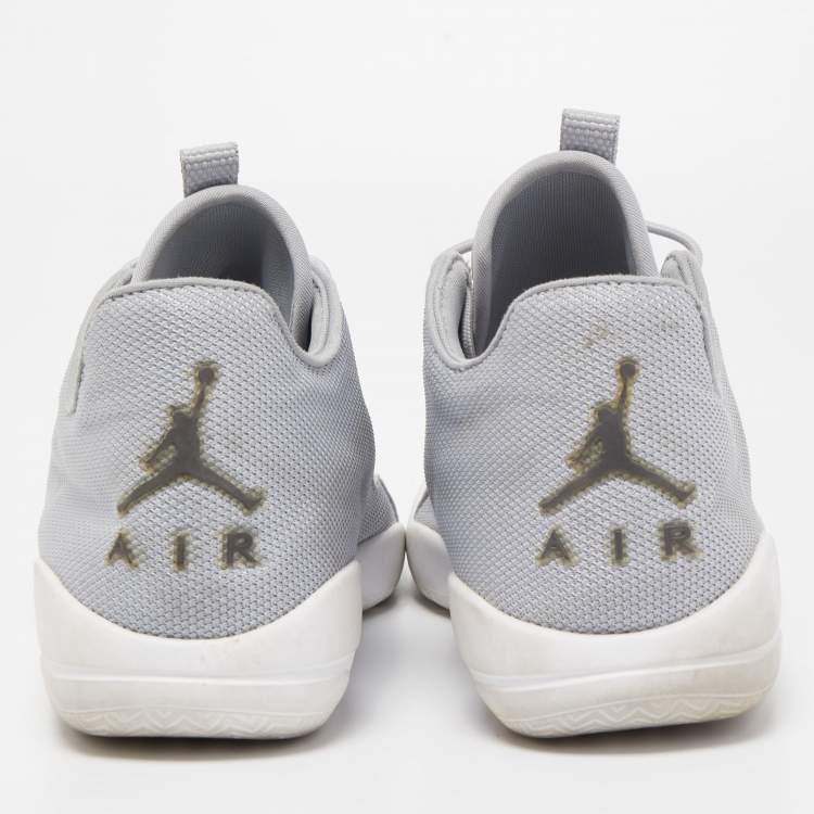 Pre Owned Air Jordans Grey Fabric Jordan Eclipse Wolf Grey Sneakers Size 43