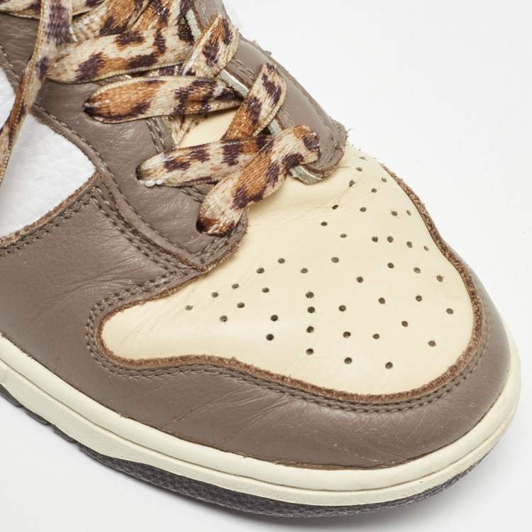 Pre Owned Air Jordon Tricolor Leather Dunk High Pro SB Ferris Bueller Sneakers Size 40