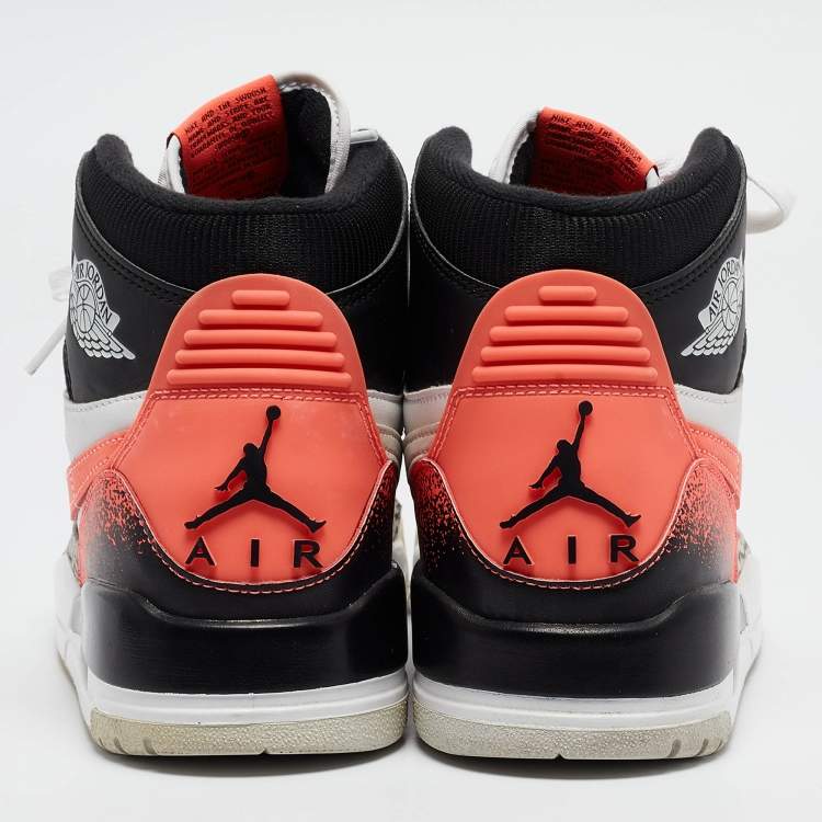Pre Owned Air Jordans Multicolor Leather Jordan Legacy 312 Tech Challenge 2 Hot Lava Sneakers Size 43