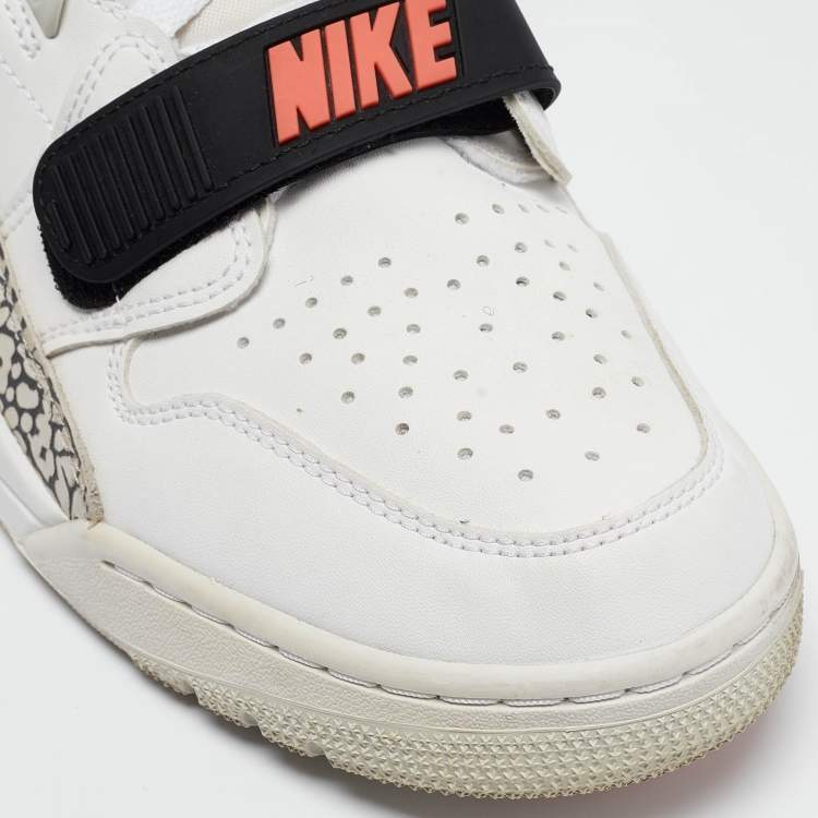 Pre Owned Air Jordans Multicolor Leather Jordan Legacy 312 Tech Challenge 2 Hot Lava Sneakers Size 43