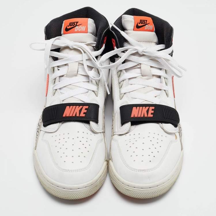 Pre Owned Air Jordans Multicolor Leather Jordan Legacy 312 Tech Challenge 2 Hot Lava Sneakers Size 43