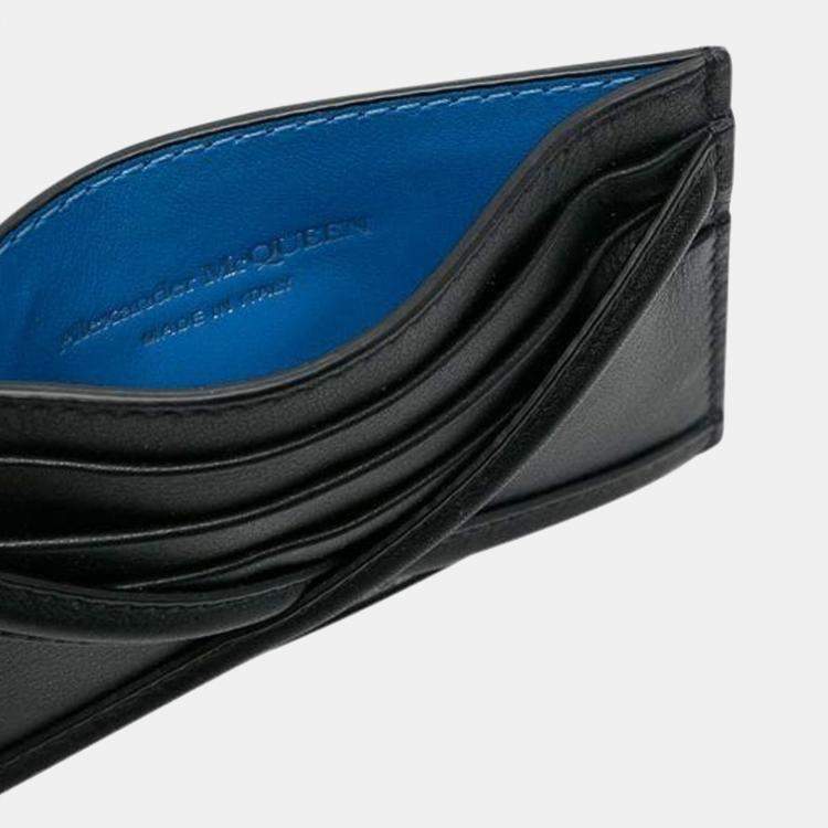 Pre Owned Alexander McQueen The Harness Logo Printed Card Holder
