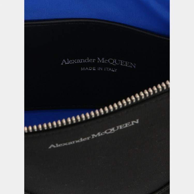 Pre Owned Alexander Mcqueen Harness Clutch in Black