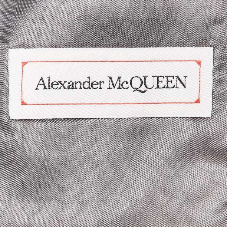 مملوكة مسبقًا Alexander McQueen Grey Wool Blazer and Pants Suit S