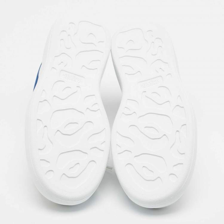 Pre Owned Alexander McQueen White Leather Larry Sneakers Size 42