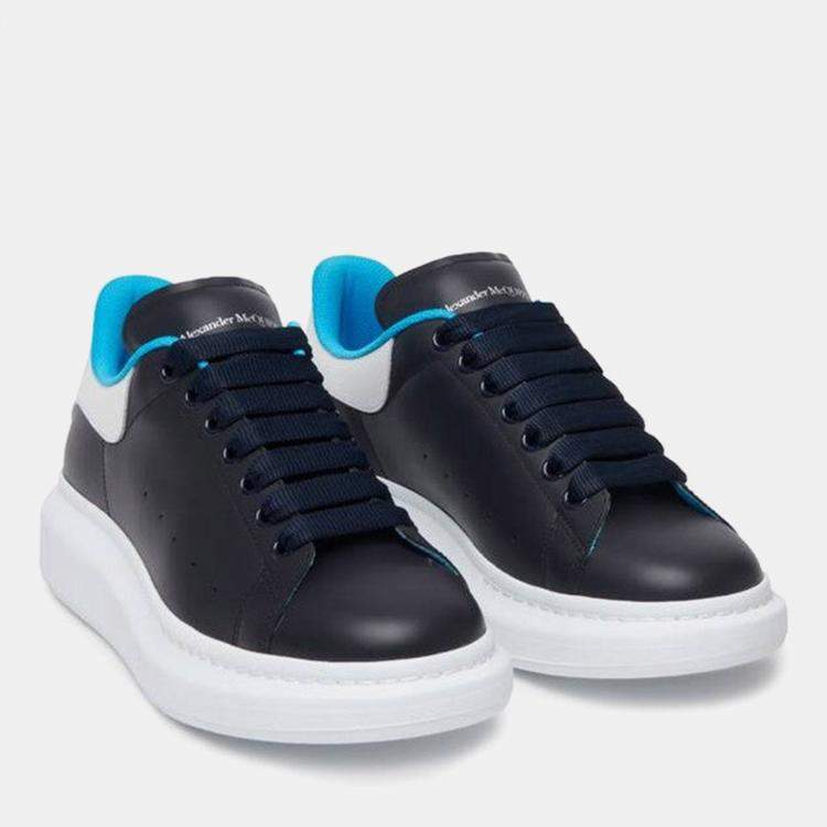 Pre Owned Alexander McQueen Oversixed Sneaker in Navy/white/lapis Blue Size 40