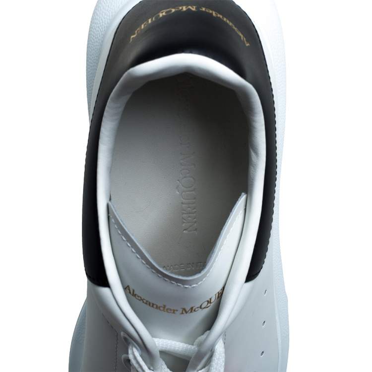 Pre Owned Alexander McQueen White Leather Larry Low Top Sneakers Size 42