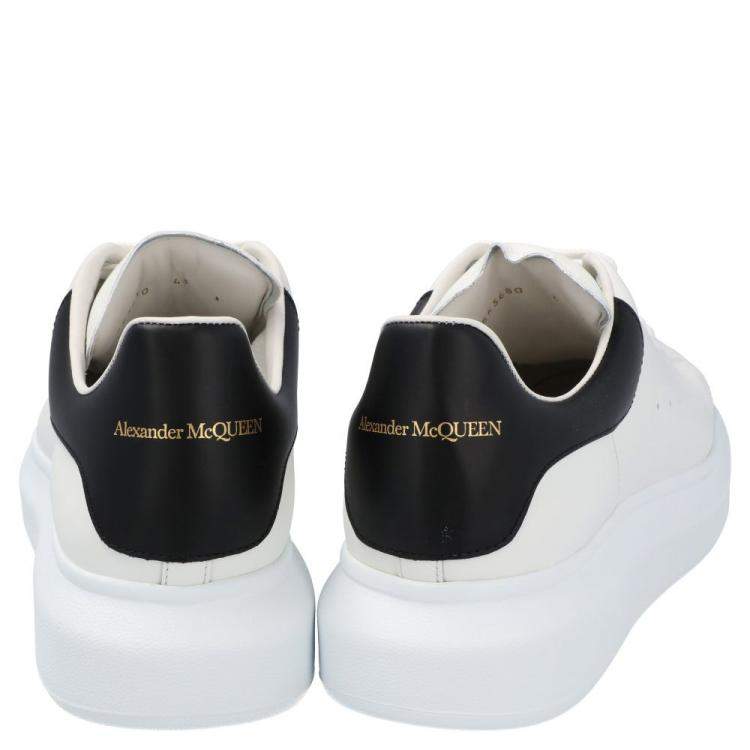 Pre Owned Alexander McQueen White Leather Oversized Sneakers Size EU 41