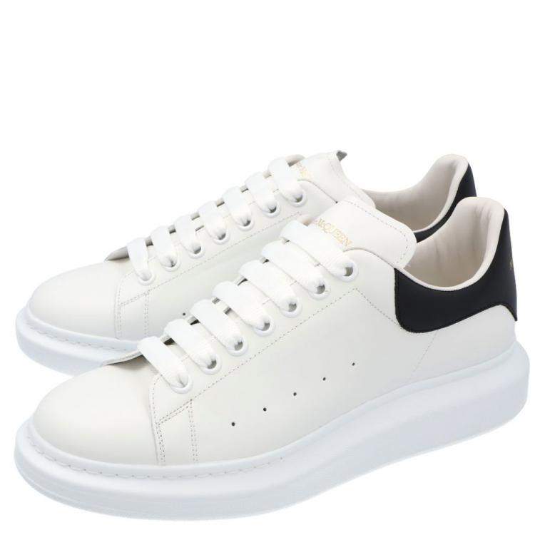 Pre Owned Alexander McQueen White Leather Oversized Sneakers Size EU 41