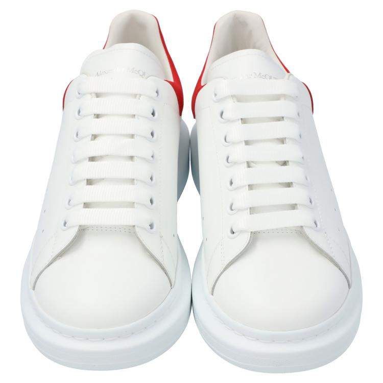 Pre Owned Alexander McQueen White/Red Men's Oversized Sneaker EU 42.5