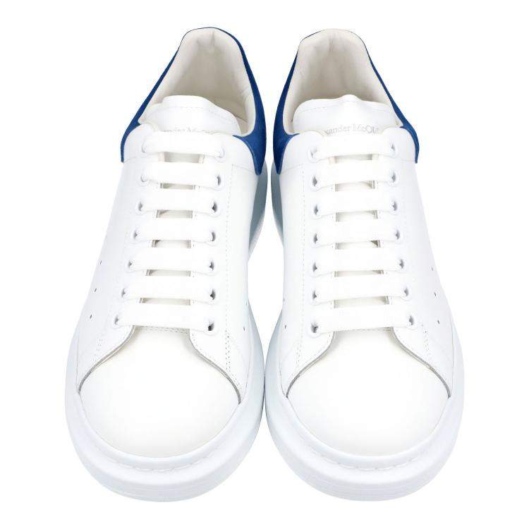 Pre Owned Alexander McQueen White/Blue Men's Oversized Sneaker EU 44.5