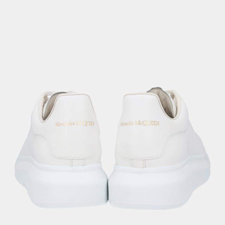 Pre Owned Alexander McQueen White Oversized Sneakers Size EU 42