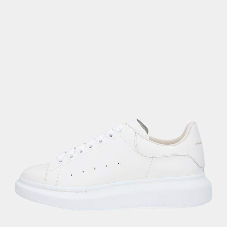 Pre Owned Alexander McQueen White Oversized Sneakers Size EU 42