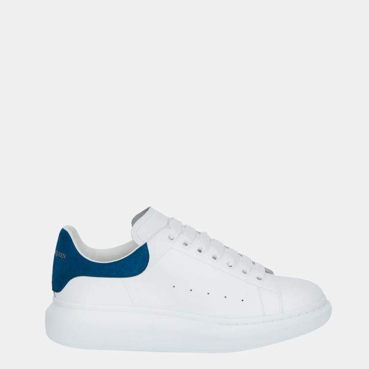 Pre Owned Alexander McQueen White/Paris Blue Oversized Sneakers Size EU 43