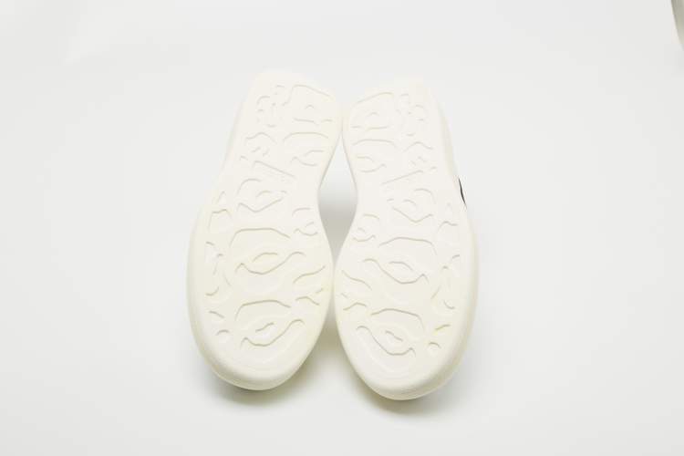 Pre Owned Alexander McQueen White Leather Oversized Sneakers Size 44