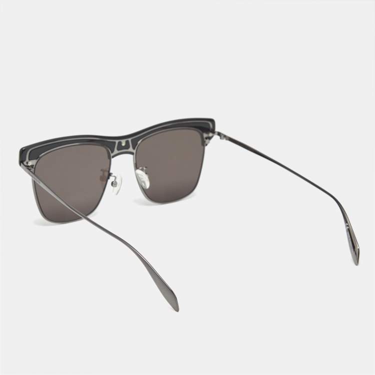 Pre Owned Alexander McQueen Black AM0235S Square Sunglasses