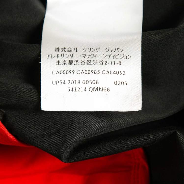 Pre Owned Alexander McQueen Black Cotton Zip Detail Shirt XL