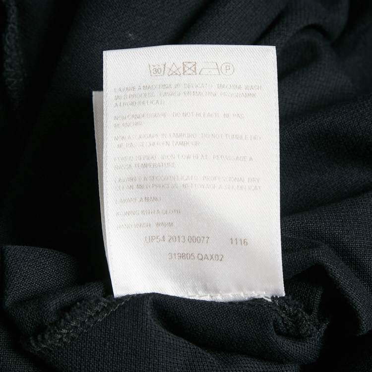 مملوكة مسبقًا Alexander McQueen Navy Blue Cotton Pique Harness Polo T-Shirt XL