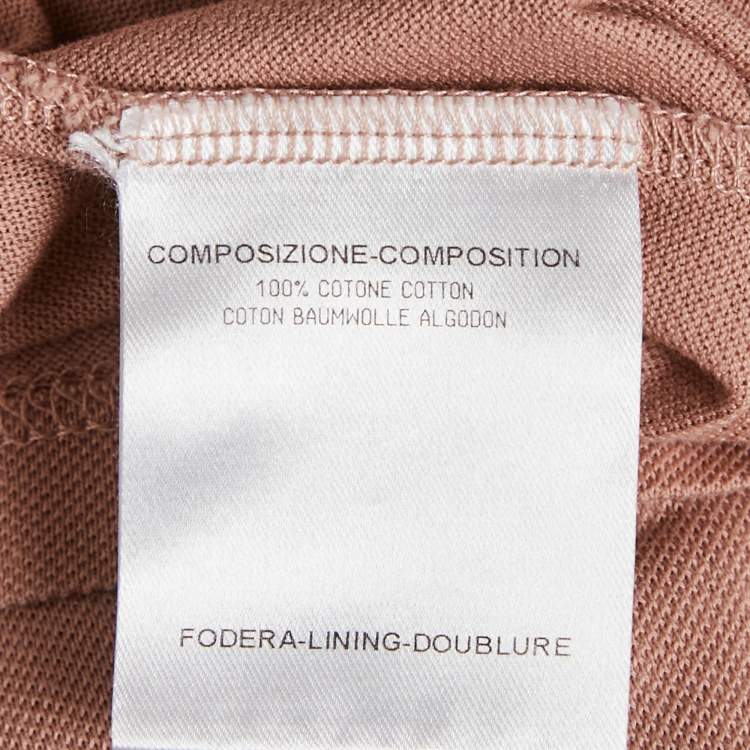 Pre Owned Alexander McQueen Pale Pink Cotton Pique Polo T-Shirt M