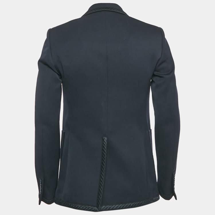 Pre Owned Alexander McQueen Navy Blue Wool Single Breasted Blazer M