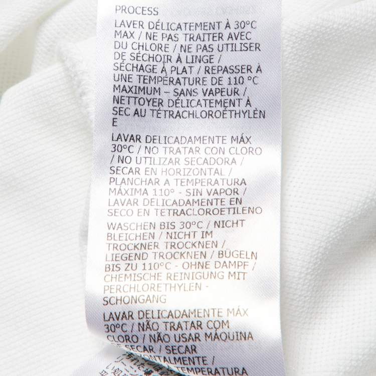 Pre Owned Alexander McQueen White Logo Harness Cotton Pique Polo T-Shirt XXL