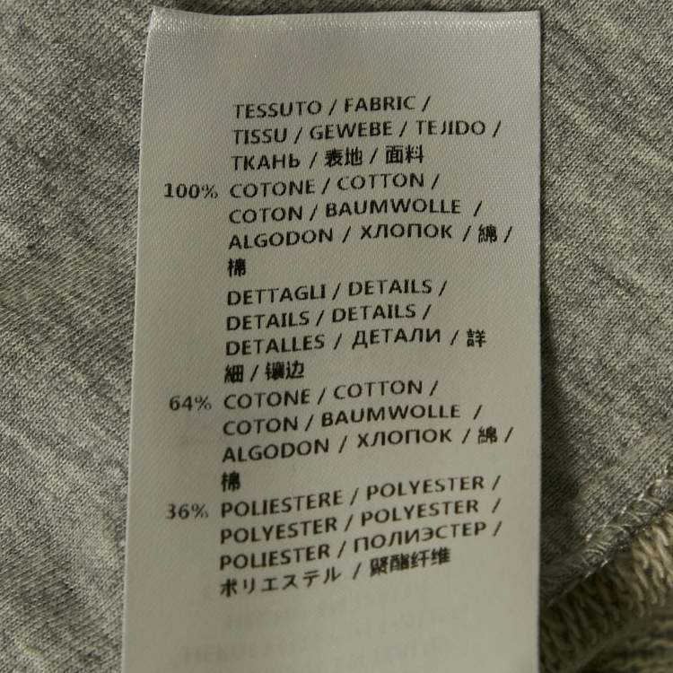 Pre Owned Alexander McQueen Grey Cotton Knit and Cotton Blend Hoodie and Pants Set L