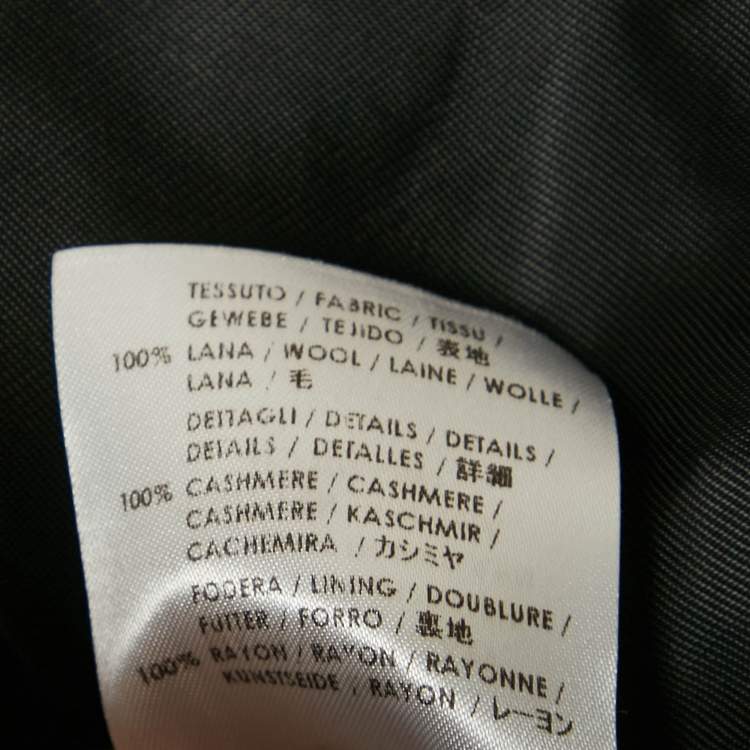 Pre Owned Alexander McQueen Grey Wool Button Front Jacket XXL