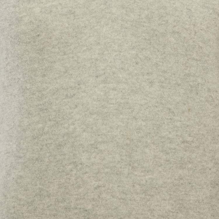 Pre Owned Alexander McQueen Grey  Knit V-Neck Sweater L