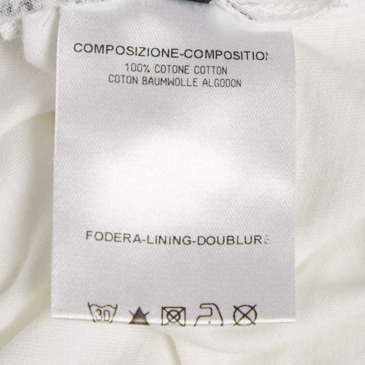 Pre Owned Alexander McQueen White Floral Print Jersey T-Shirt XS