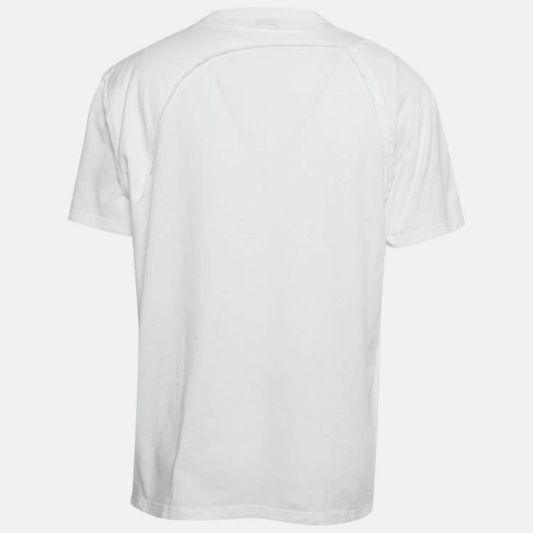 Pre Owned Alexander McQueen White Jersey Crewneck T-Shirt M