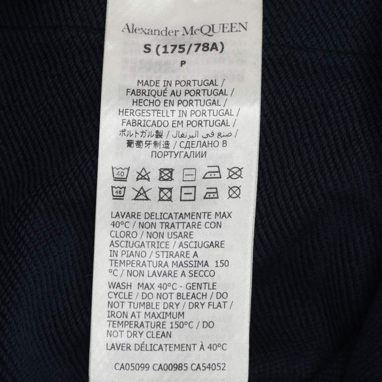 Pre Owned Alexander McQueen Blue Cotton Short S