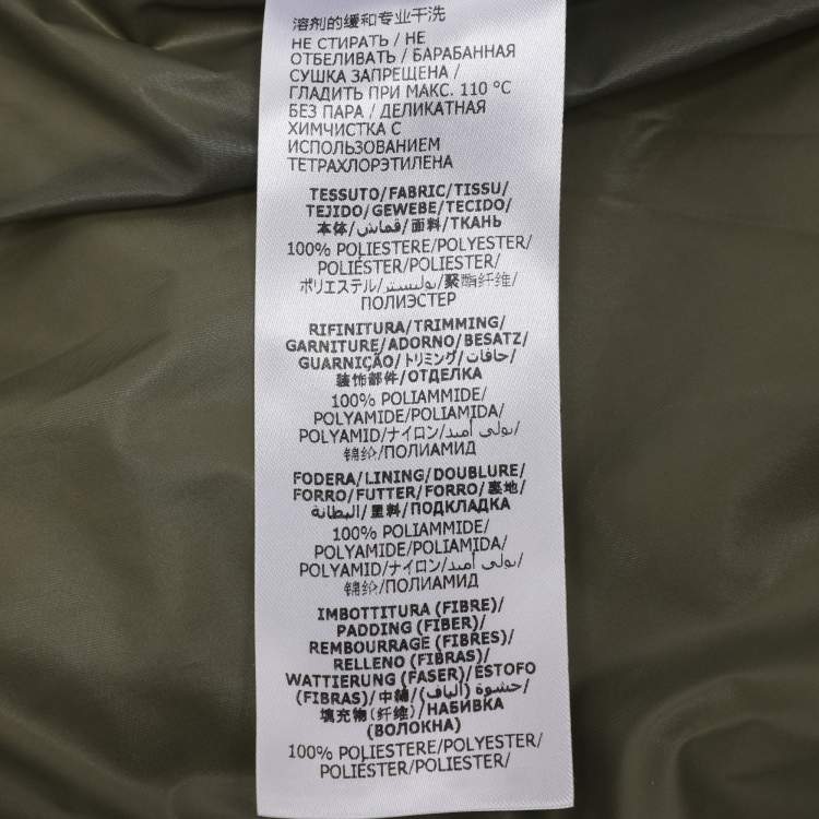 Pre Owned Alexander McQueen Green Quilted Detachable Hoodie Puffer Jacket S