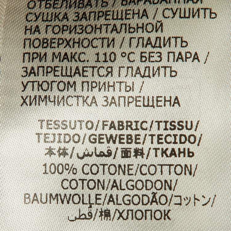 Pre Owned Alexander McQueen White Logo Print Cotton Oversized T-Shirt M