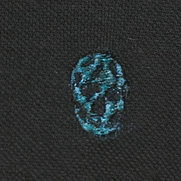 Pre Owned Alexander McQueen Black Jersey Polo T-Shirt L