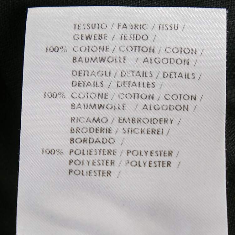 Pre Owned Alexander McQueen Black Jersey Polo T-Shirt L