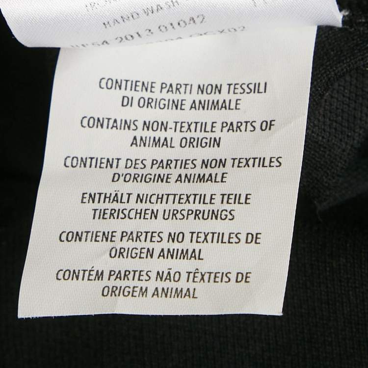 Pre Owned Alexander McQueen Black Jersey Polo T-Shirt L