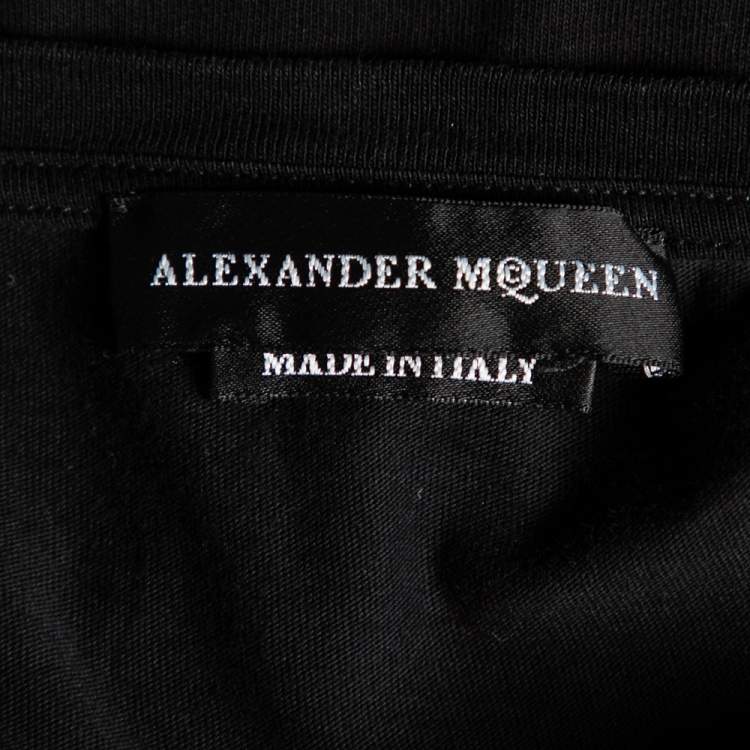 Pre Owned Alexander McQueen Black Cotton Short Sleeve T-Shirt L