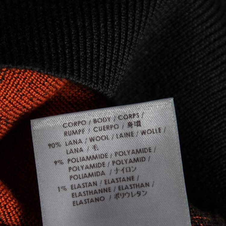 Pre Owned Alexander McQueen Grey Owl Print Knit Sweater M