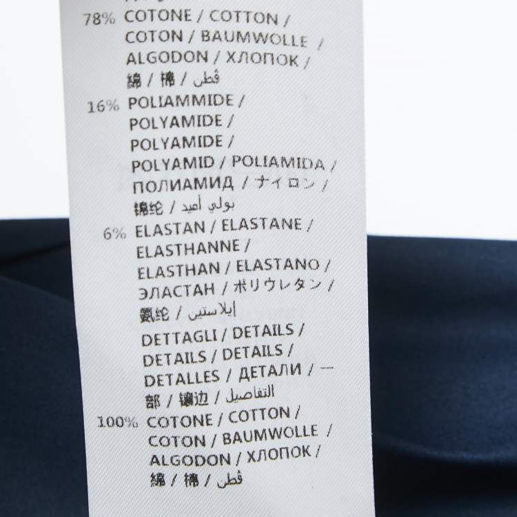 Pre Owned Alexander McQueen Teal Blue Stretch Cotton Belt Detailed Button Front Full Sleeve Shirt L