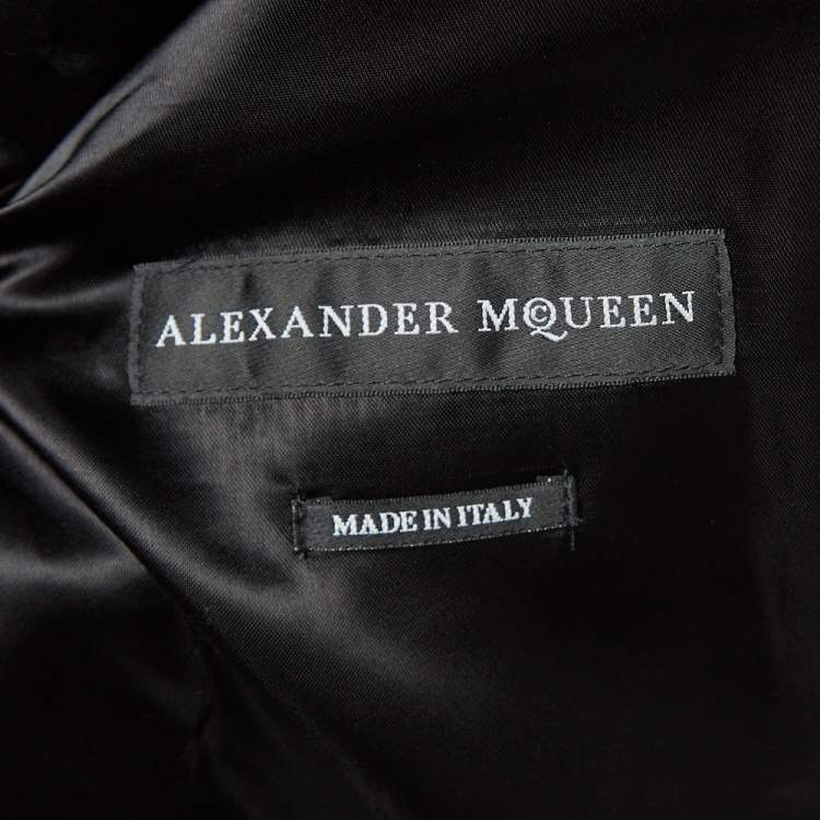 Pre Owned Alexander McQueen Multicolor Floral Patterned Bomber Jacket XL