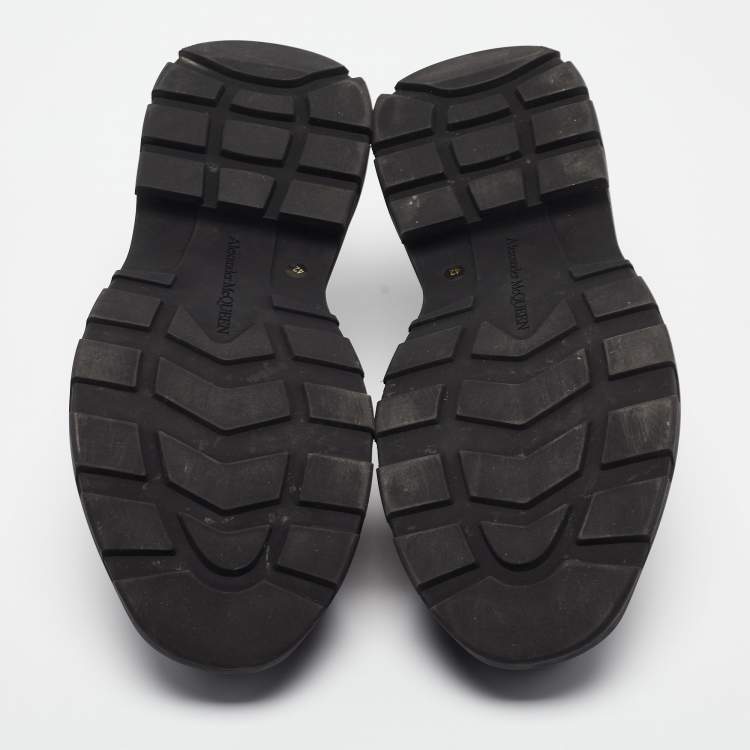 Pre Owned Alexander McQueen Black Lace Up Sneakers Size 42