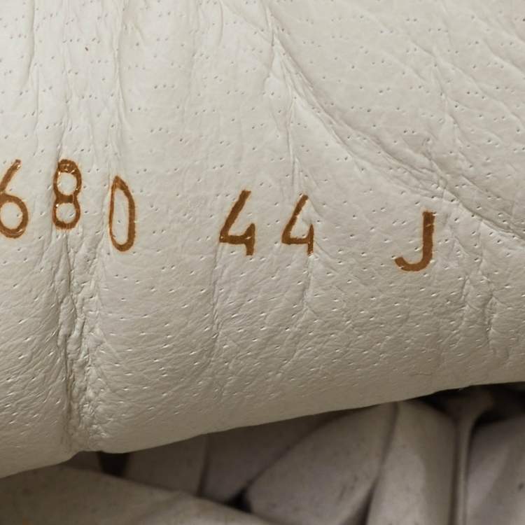 Pre Owned Alexander McQueen White Leather Oversized Lace Up Sneakers Size 44