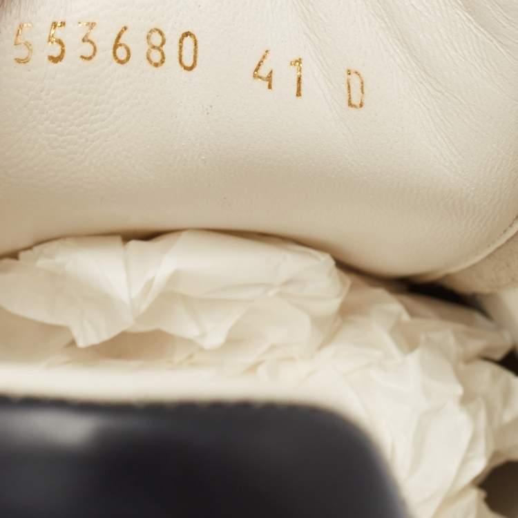 Pre Owned Alexander McQueen White Leather Oversized Sneakers Size 41