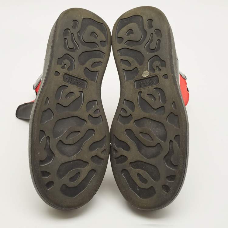 Pre Owned Alexander McQueen Size 44 Black Leather Chelsea Boots