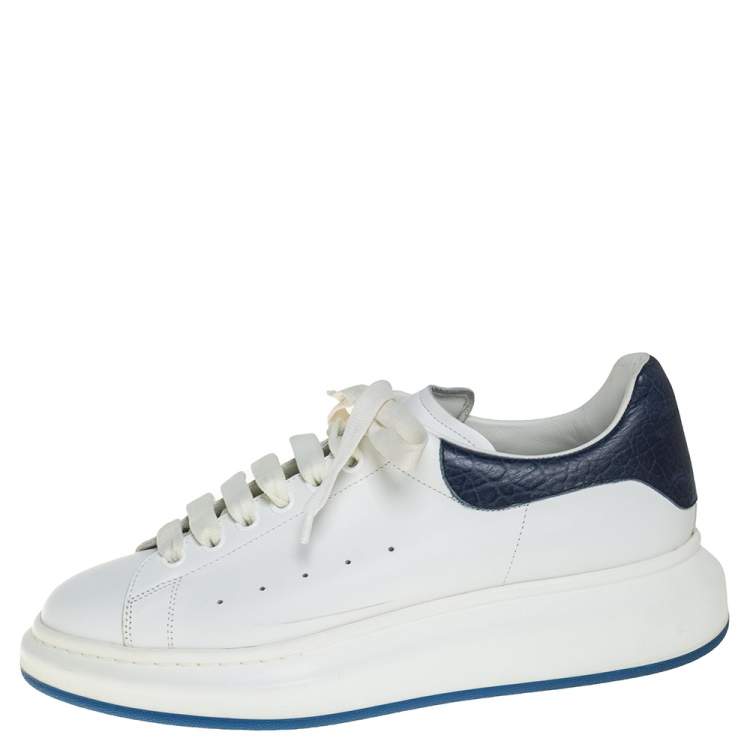 Oversized Sneaker In White/Paris Blue Alexander McQueen CH, 45% OFF