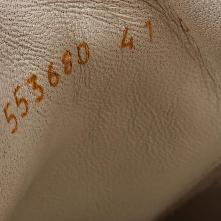 Pre Owned Alexander McQueen White/Black Leather Oversized Sneakers Size  41