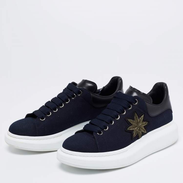 Alexander McQueen Oversized Patch Trainers in White for Men | Lyst
