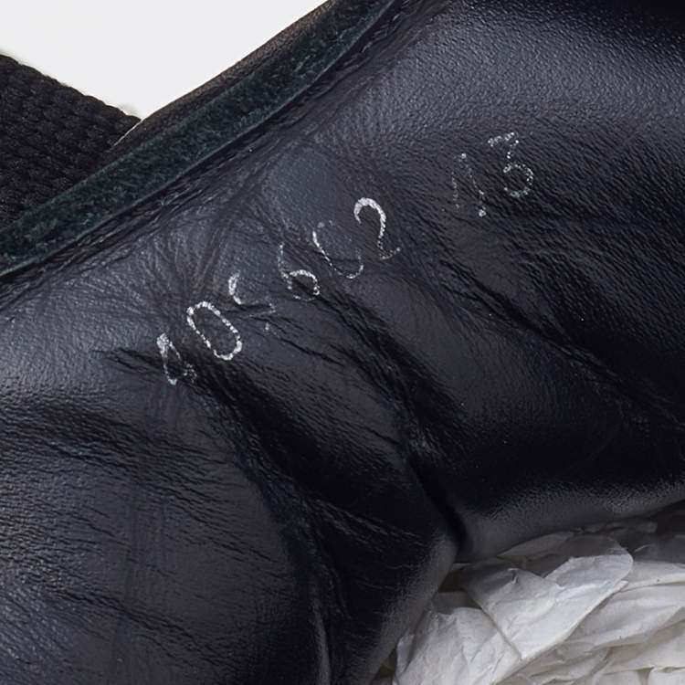 Pre Owned Alexander McQueen Black Leather Studded Low Top Sneakers Size 43