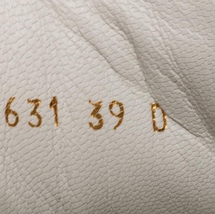 Pre Owned Alexander McQueen White Leather Oversized Sneakers Size 39
